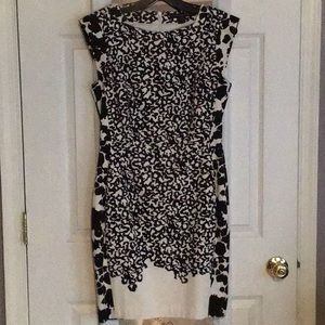 French Connection black and white sheath dress